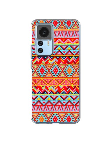 Coque Xiaomi 12T/12T Pro India Style Pattern Bois Azteque - Maximilian San