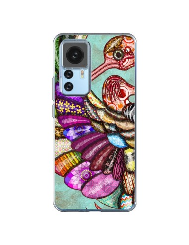 Coque Xiaomi 12T/12T Pro Paon Multicolore Eco Bird - Maximilian San