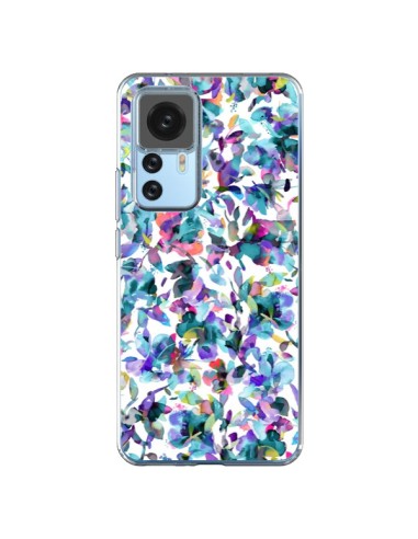 Coque Xiaomi 12T/12T Pro Aquatic Flowers Blue - Ninola Design