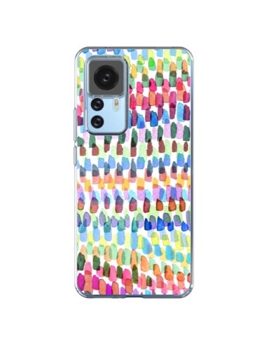 Coque Xiaomi 12T/12T Pro Artsy Strokes Stripes Colorful - Ninola Design