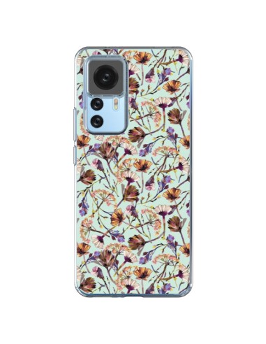 Cover Xiaomi 12T/12T Pro Dry Blu Fiori - Ninola Design