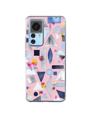 Coque Xiaomi 12T/12T Pro Geometric Pieces Pink - Ninola Design