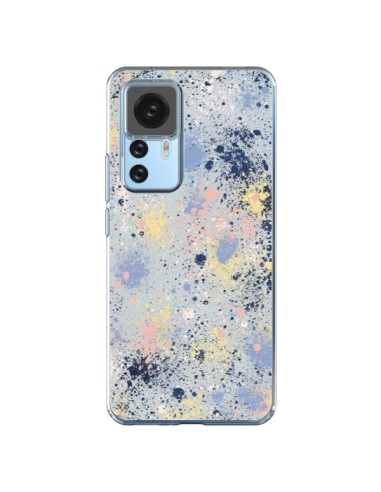 Coque Xiaomi 12T/12T Pro Gradient Watercolor Lines Blue - Ninola Design