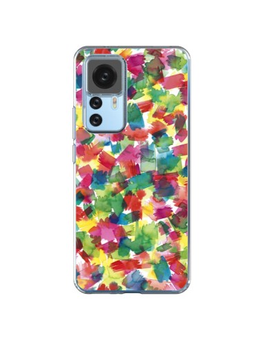 Xiaomi 12T/12T Pro Case Speckled WaterColor Blue - Ninola Design