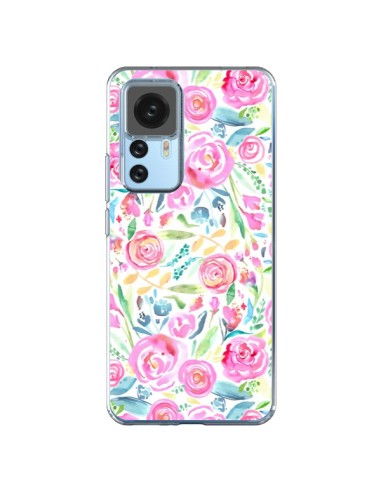 Coque Xiaomi 12T/12T Pro Speckled Watercolor Pink - Ninola Design