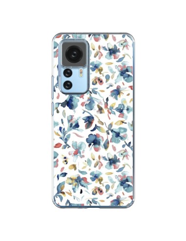 Cover Xiaomi 12T/12T Pro Watery Hibiscus Blu - Ninola Design