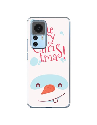 Coque Xiaomi 12T/12T Pro Bonhomme de Neige Merry Christmas Noël - Nico