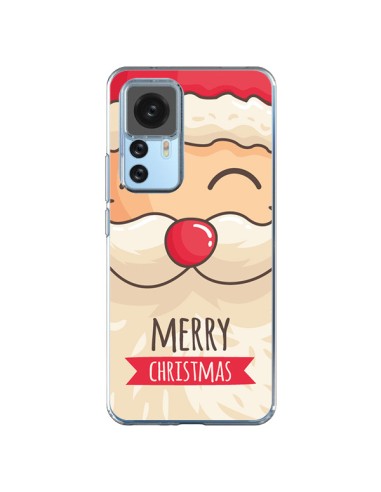 Coque Xiaomi 12T/12T Pro Moustache du Père Noël Merry Christmas - Nico