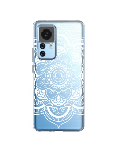 Coque Xiaomi 12T/12T Pro Mandala Blanc Azteque Transparente - Nico