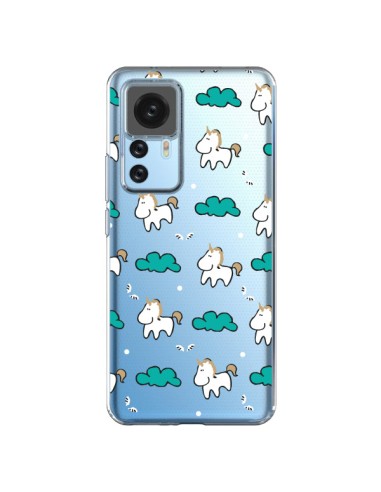 Coque Xiaomi 12T/12T Pro Licorne et Nuages Transparente - Nico