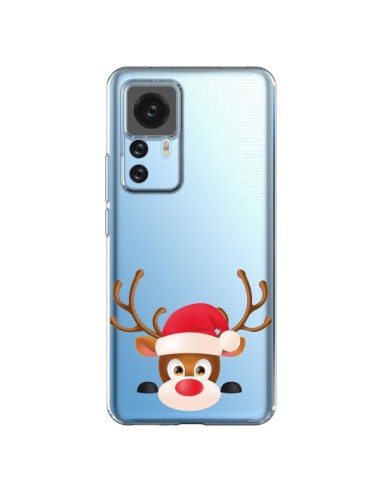 Coque Xiaomi 12T/12T Pro Renne de Noël transparente - Nico