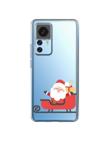 Coque Xiaomi 12T/12T Pro Père Noël et son Traineau transparente - Nico