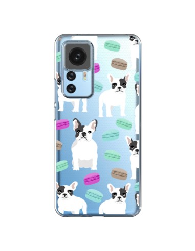 Coque Xiaomi 12T/12T Pro Chiens Bulldog Français Macarons Transparente - Pet Friendly