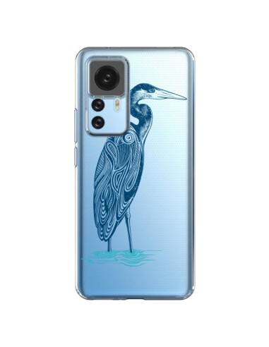 Coque Xiaomi 12T/12T Pro Heron Blue Oiseau Transparente - Rachel Caldwell