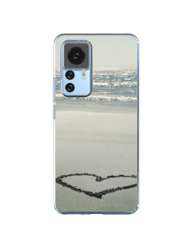 Coque Xiaomi 12T/12T Pro Coeoeur Plage Beach Mer Sea Love Sable Sand - R Delean