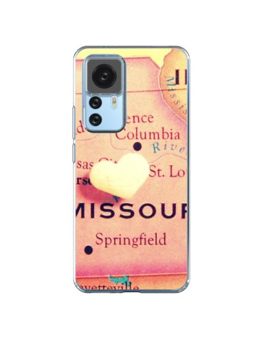 Coque Xiaomi 12T/12T Pro Carte Map Missouri Coeoeur - R Delean