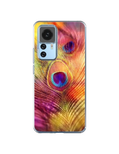 Coque Xiaomi 12T/12T Pro Plume de Paon Multicolore - Sylvia Cook