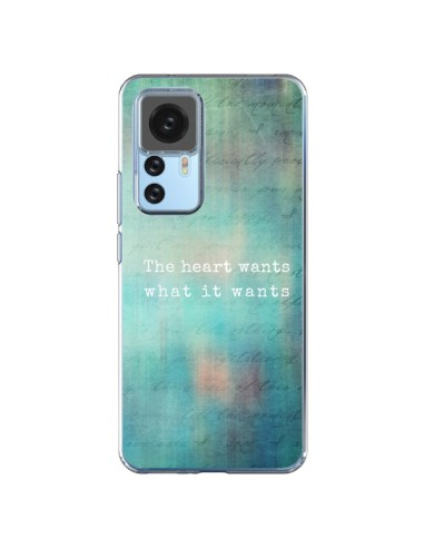 Coque Xiaomi 12T/12T Pro The heart wants what it wants Coeur - Sylvia Cook