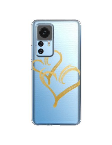 Coque Xiaomi 12T/12T Pro Deux Coeurs Love Amour Transparente - Sylvia Cook