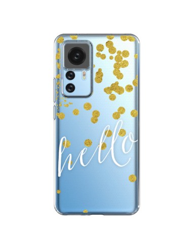 Coque Xiaomi 12T/12T Pro Hello, Bonjour Transparente - Sylvia Cook