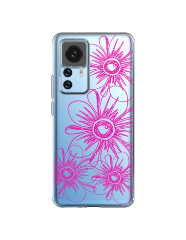 Coque Xiaomi 12T/12T Pro Spring Flower Fleurs Roses Transparente - Sylvia Cook