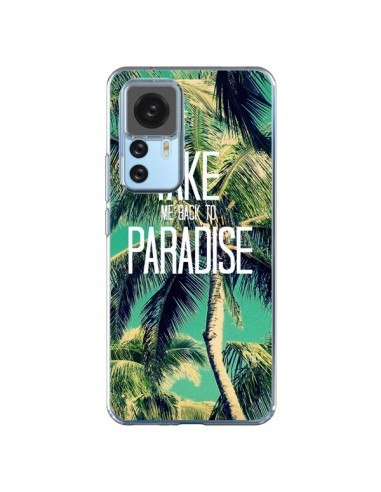 Coque Xiaomi 12T/12T Pro Take me back to paradise USA Palmiers Palmtree - Tara Yarte