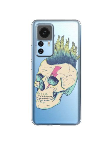 Coque Xiaomi 12T/12T Pro Tête de Mort Crane Punk Transparente - Victor Vercesi