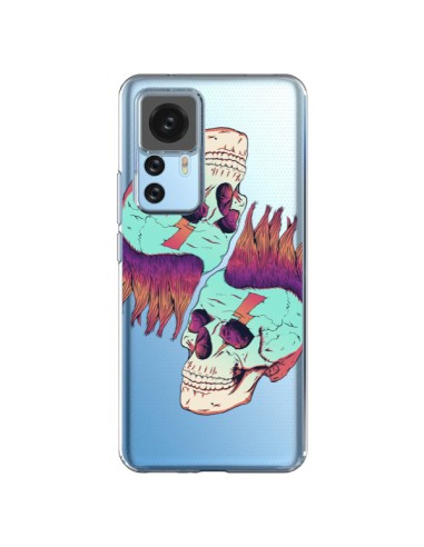 Coque Xiaomi 12T/12T Pro Tête de Mort Crane Punk Double Transparente - Victor Vercesi