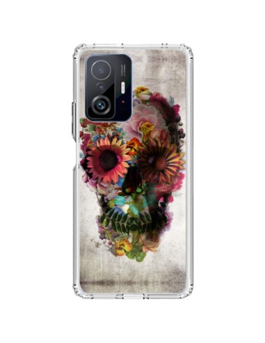 Coque Xiaomi 11T / 11T Pro Skull Flower Tête de Mort - Ali Gulec