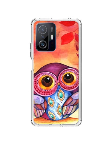 Coque Xiaomi 11T / 11T Pro Chouette Feuilles Automne - Annya Kai