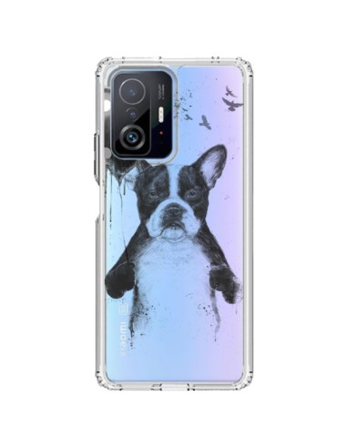 Coque Xiaomi 11T / 11T Pro Love Bulldog Dog Chien Transparente - Balazs Solti