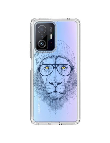 Coque Xiaomi 11T / 11T Pro Cool Lion Swag Lunettes Transparente - Balazs Solti