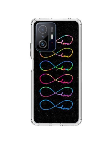 Coque Xiaomi 11T / 11T Pro Love Forever Infini Noir - Eleaxart