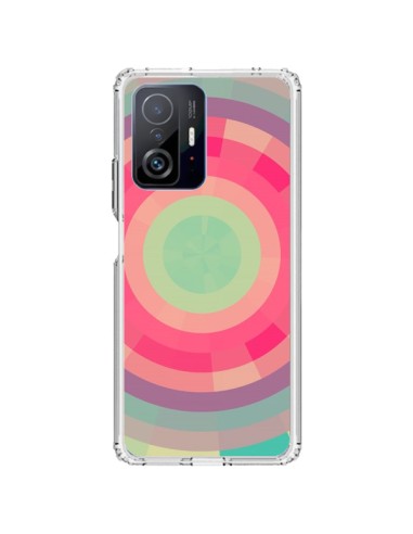 Cover Xiaomi 11T / 11T Pro Spirale di Colori Rosa Verde - Eleaxart