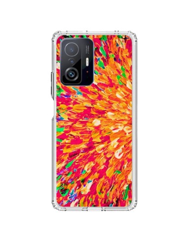 Coque Xiaomi 11T / 11T Pro Fleurs Oranges Neon Splash - Ebi Emporium