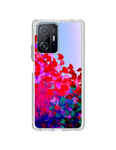 Coque Xiaomi 11T / 11T Pro Creation in Color Pink Rose Transparente - Ebi Emporium