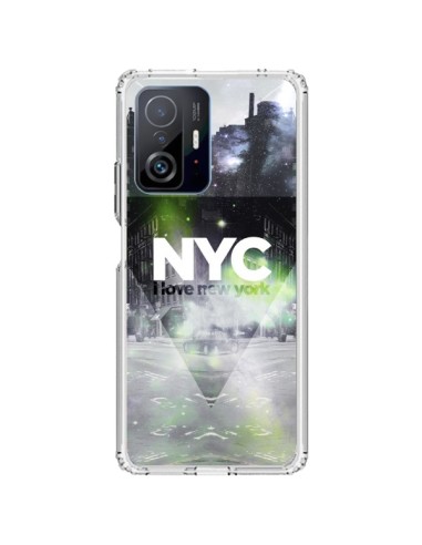 Coque Xiaomi 11T / 11T Pro I Love New York City Vert - Javier Martinez