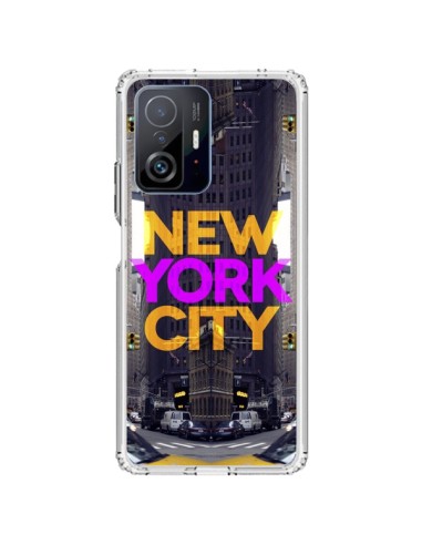 Coque Xiaomi 11T / 11T Pro New York City Orange Violet - Javier Martinez