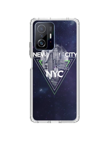 Coque Xiaomi 11T / 11T Pro New York City Triangle Vert - Javier Martinez