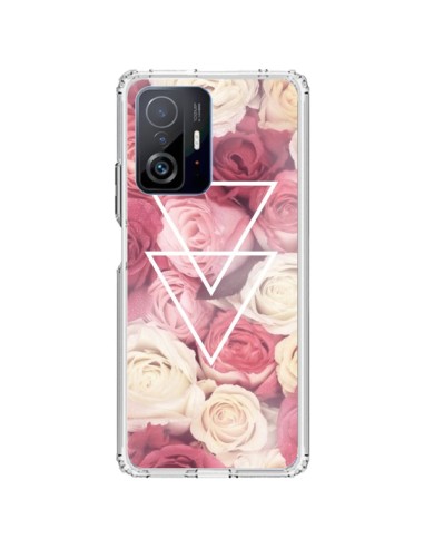 Coque Xiaomi 11T / 11T Pro Roses Triangles Fleurs - Jonathan Perez