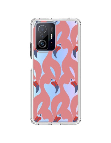 Coque Xiaomi 11T / 11T Pro Flamant Rose Flamingo Transparente - Dricia Do