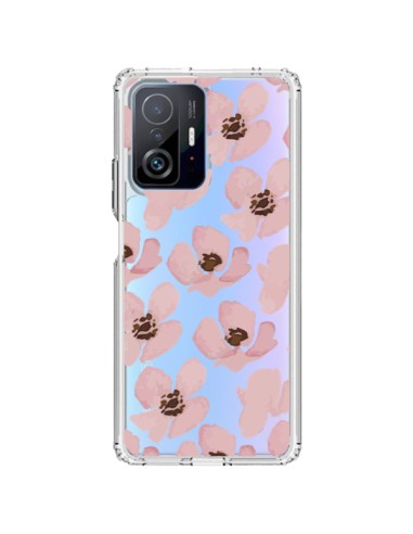 Coque Xiaomi 11T / 11T Pro Fleurs Roses Flower Transparente - Dricia Do