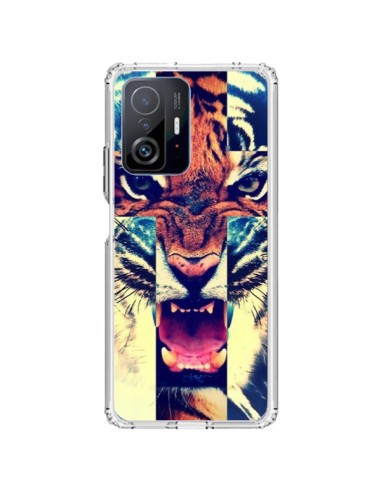 Coque Xiaomi 11T / 11T Pro Tigre Swag Croix Roar Tiger - Laetitia