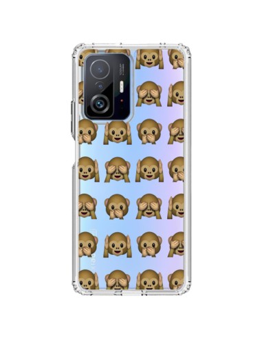 Coque Xiaomi 11T / 11T Pro Singe Monkey Emoticone Emoji Transparente - Laetitia