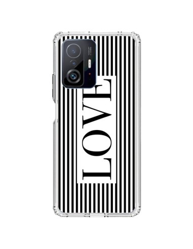 Coque Xiaomi 11T / 11T Pro Love Noir et Blanc - Mary Nesrala