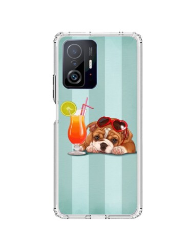 Coque Xiaomi 11T / 11T Pro Chien Dog Cocktail Lunettes Coeur - Maryline Cazenave