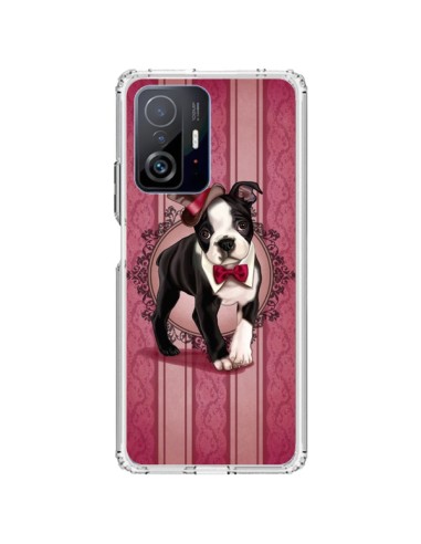 Coque Xiaomi 11T / 11T Pro Chien Dog Gentleman Noeud Papillon Chapeau - Maryline Cazenave