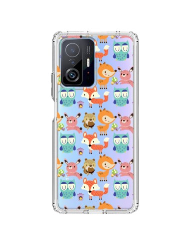 Coque Xiaomi 11T / 11T Pro Renard Ecureuil Lapin Hibou Transparente - Maria Jose Da Luz