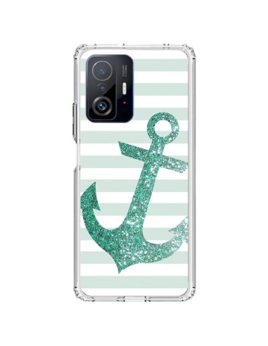 Coque Xiaomi 11T / 11T Pro Ancre Vert Navire - Monica Martinez