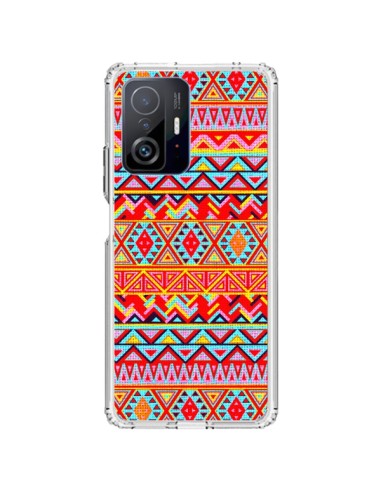 Coque Xiaomi 11T / 11T Pro India Style Pattern Bois Azteque - Maximilian San